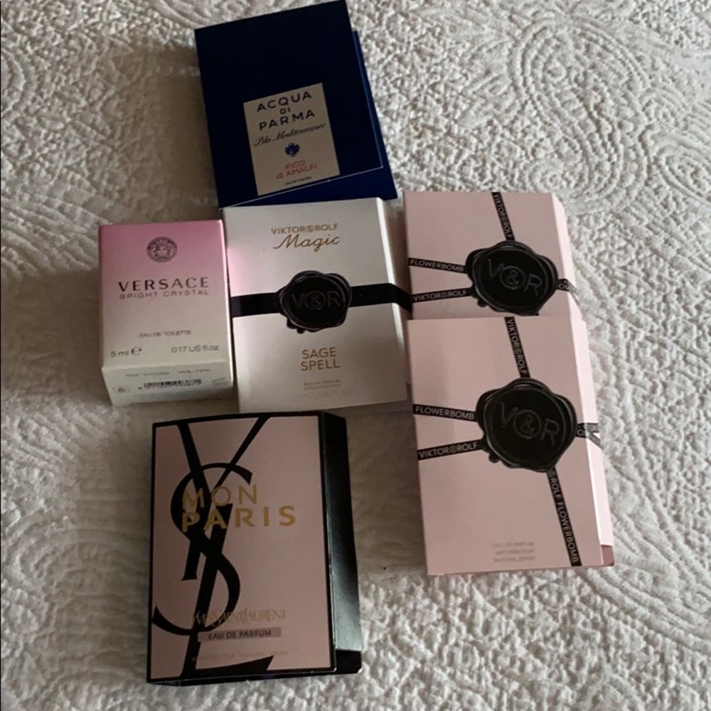 Versace Bright Crystal deluxe mini plus others